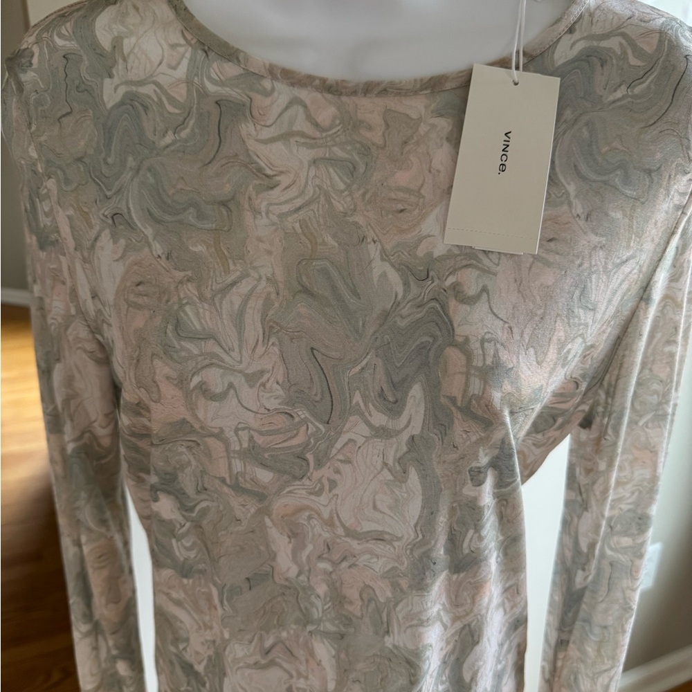 VINCE JERSEY TOP
